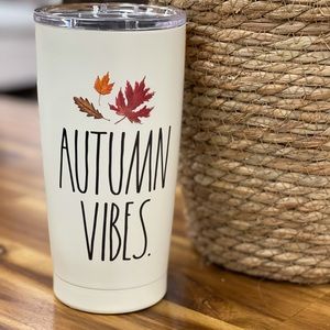 Rae Dunn Autumn Vibes Tumbler w/raised lettering